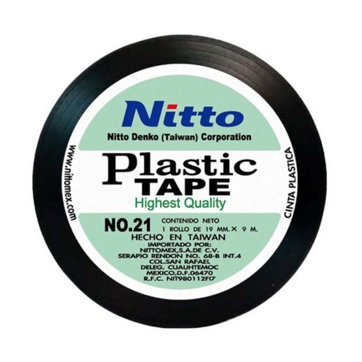 [NICNE] CINTA NITTO NEGRA 19MM x 9M