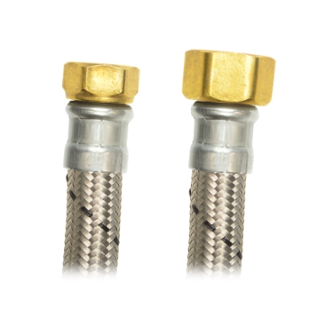 [CX-B1/2D040] COFLEX MANGUERA ACERO P/BOILER 1/2"FIP x 3/4"FIP 40CM (AB-D40)