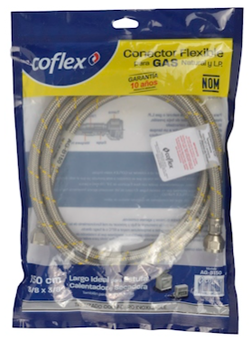 [CX-GAB150] COFLEX MANGUERA ACERO P/GAS 3/8FLARE x 3/8FLARE 1.5M (AG-B150)