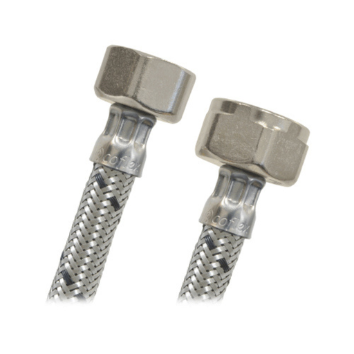 [CX-S1/2FIP50] COFLEX MANGUERA ACERO P/SANITARIO 1/2"FIP x 7/8"FIP 50CM (AS-A50)