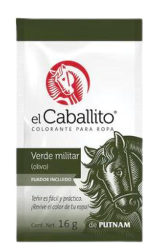 [CCNPZ028] COLORANTE CABALLITO VERDE OLIVO 16GR (PZ028)(H)