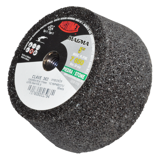 [AU243CDP0362] COPA ABRASIVA AUSTROMEX P/DESBASTE PIEDRA 5" P/B&D GRANO 16 (362)(H)