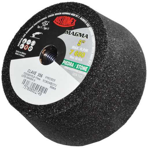 [AU247CDP0356] COPA ABRASIVA AUSTROMEX P/DESBASTE PIEDRA 5" P/B&D GRANO 36 (356)(H)