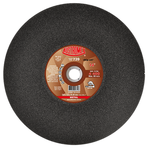 [AU100DCM0739SOL] DISCO ESTACIONARIO AUSTROMEX P/CORTE METAL 14" (739)(H)