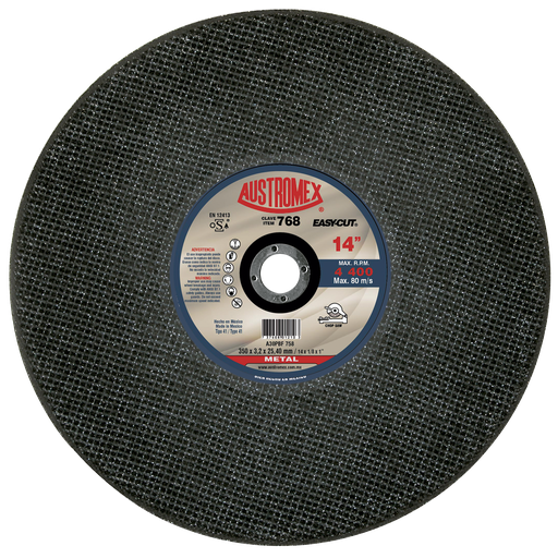 [AU099DCM0768HUE] DISCO ESTACIONARIO AUSTROMEX P/CORTE METAL 14" (768)(H)