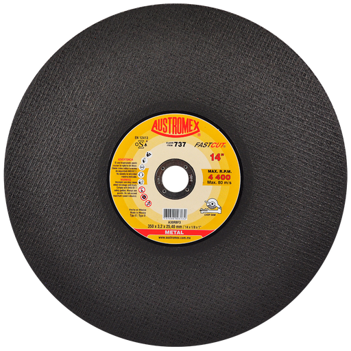 [AU103DCM0737HUE] DISCO ESTACIONARIO AUSTROMEX P/CORTE METAL 14" (737)(H)