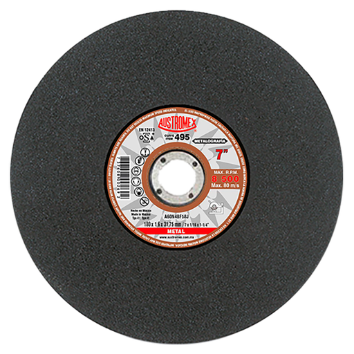 [AU129DCM0495] DISCO ESTACIONARIO AUSTROMEX P/CORTE METAL 7" (495)(H)