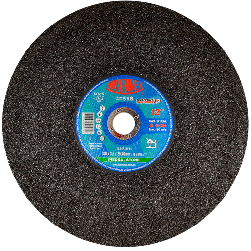 [AU141DCP0516] DISCO ESTACIONARIO AUSTROMEX P/CORTE PIEDRA 12" (516)(H)