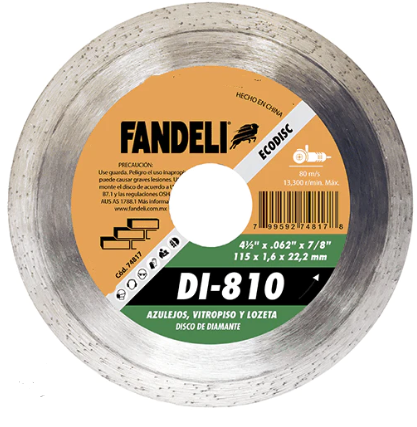 [FADCORT74817] DISCO DIAMANTE FANDELI RIN CONTINUO 4-1/2" (74817)(H)