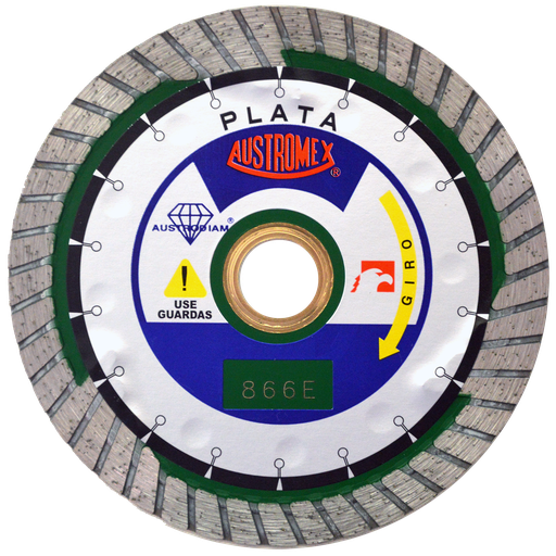 [AU527DDG0866] DISCO DIAMANTE AUSTROMEX TURBO P/GRANITO 4" PLATA (866)(H)