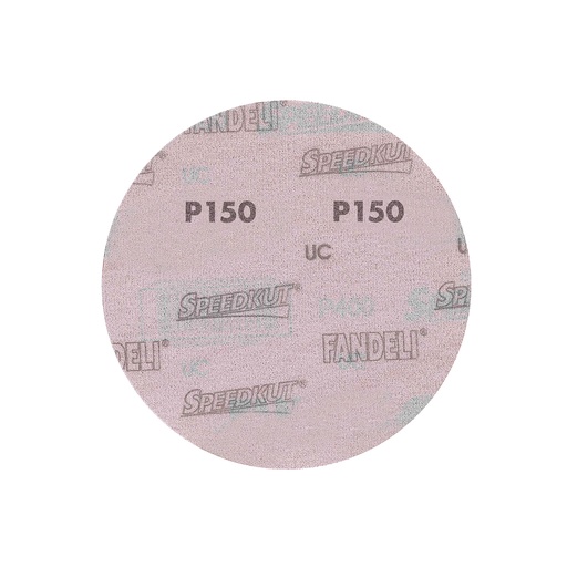 [FAADBV018028] DISCO C/VELCRO 6" FANDELI B080 CIEGO GRANO 150 ROJO (73184)(H)