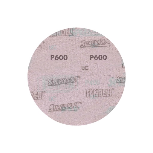 [FAADBV013814] DISCO C/VELCRO 6" FANDELI B080 CIEGO GRANO 600 ROJO (73164)(H)