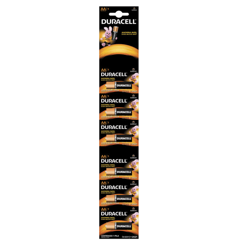[DUP-17] DURACELL AA TIRA C/6 PILAS 18.02PZ 