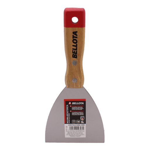 [BEESPRMM4] ESPÁTULA RÍGIDA BELLOTA 4" MANGO MADERA (558914)(7558914)