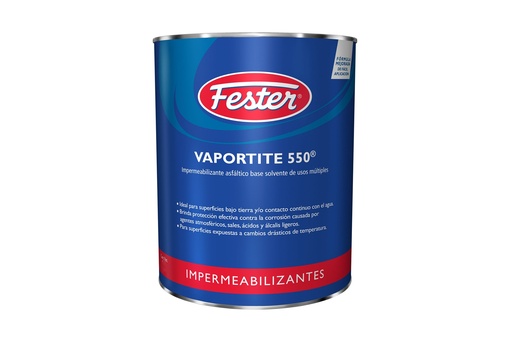 [HEFV55001L] FESTER IMPERMEABILIZANTE VAPORTITE 550 ASFÁLTICO 1LT