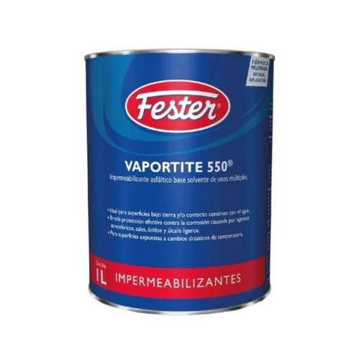 [HEFV55001L] FESTER IMPERMEABILIZANTE VAPORTITE 550 ASFÁLTICO 1LT