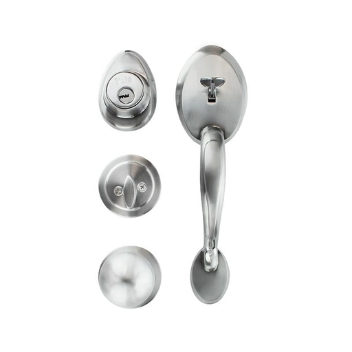 [YAGVEEUCM26] GATILLO YALE VENECIA LLAVE-MARIPOSA CROMO MATE (MX80872)