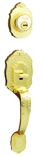 [YAGVERDCL3] GATILLO YALE VERONA LLAVE-LLAVE LATÓN BRILLANTE (MX80883)