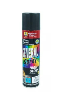 [GP-2354] AEROSOL GENERAL PAINT NEGRO METÁLICO 400ML (A2354)(E)