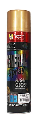 [GP-2355] AEROSOL GENERAL PAINT ORO PÁLIDO METÁLICO 400ML (A2355)(E)
