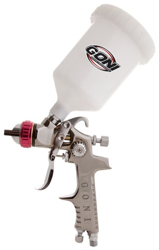 [GOPI321] GONI PISTOLA GRAVEDAD HVLP C/VASO 600ML BOQUILLA 1.4MM (321)