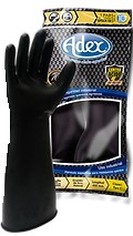 [ADXGNA280-07] GUANTE ADEX NEGRO C/ÁCIDO 280 No.7 PAR CORTO