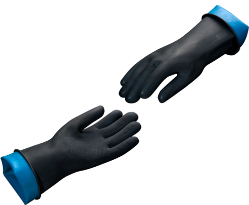 [GVNA450-10] GUANTE VITEX NEGRO C/ÁCIDO 450 No.10