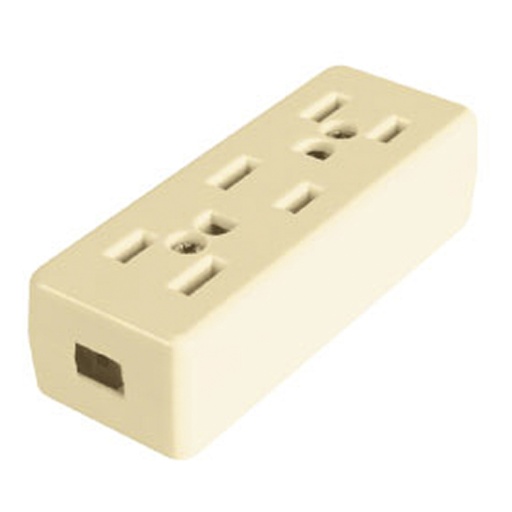 [IGOACAAC032M] IGOTO CONTACTO ATERRIZADO C/TRIPLE CLAVIJA MARFIL (AC03/2-M)(E)