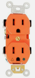 [IGOACDXAC1052NA] IGOTO CONTACTO DUPLEX ATERRIZADO NARANJA (AC105/2-NA)(E)