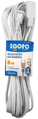 [IGOED13-8B] IGOTO EXTENSIÓN DOMÉSTICA BLANCA 8M (ED13-8B)(E)