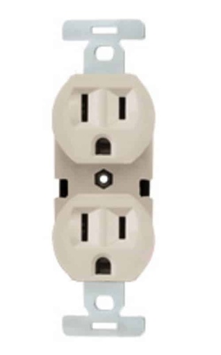 [MOICDPA] CONTACTO DUPLEX OCULTO MONTANA POLARIZADO ATERRIZADO ITALIANA MARFIL (1602)(E)