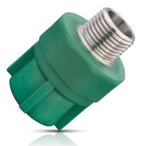 [IU-AD616378] IUSA PLUS ADAPTADOR MACHO PPR 20MM X 1/2"MNPT (616378)(H)