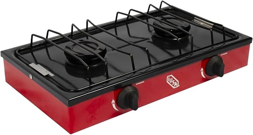 [IUP2QR] IUSA PARRILLA C/2 QUEMADORES ROJA (604973)(E)