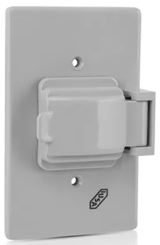 [IUA0106] IUSA PLACA P/INTEMPERIE GRIS 1 VENTANA POLICARBONATO (616067)(E)