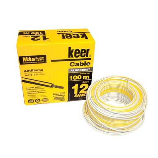 [ESLECTH340818] KEER CABLE THW 12 BLANCO 100M (4081)