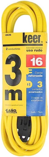 [ESLECEXUR03M2435] KEER EXTENSIÓN USO RUDO 3M AMARILLA (2435)(E)