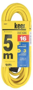 [ESLECEXUR05M2437] KEER EXTENSIÓN USO RUDO 5M AMARILLA (2437)(E)