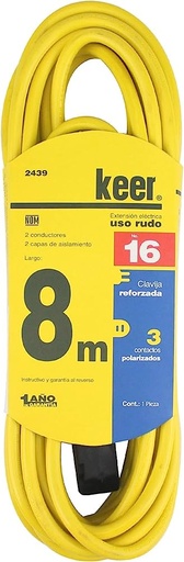 [ESLECEXUR08M2439] KEER EXTENSIÓN USO RUDO 8M AMARILLA (2439)(E)