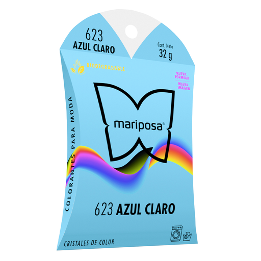 [MCRIST623] MARIPOSA CRISTALES 623 AZUL CLARO 32GR (H)
