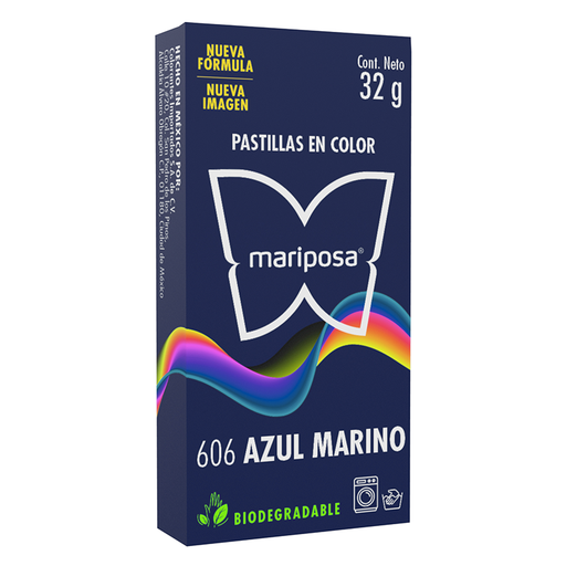 [MC606] MARIPOSA PASTILLA 606 AZUL MARINO 32GR (H)