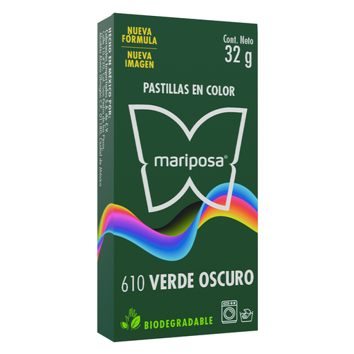 [MC610] MARIPOSA PASTILLA 610 VERDE OSCURO 32GR (H)