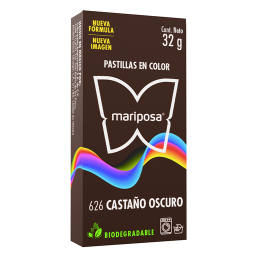[MC626] MARIPOSA PASTILLA 626 CASTAÑO OSCURO 32GR (H)