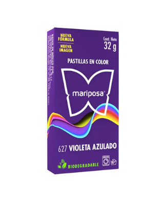 [MC627] MARIPOSA PASTILLA 627 VIOLETA AZULADO 32GR (H)