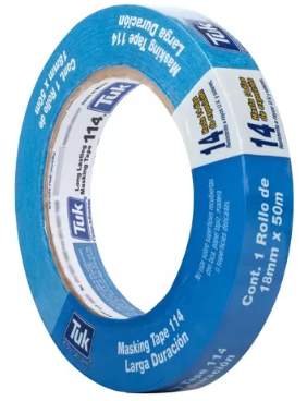 [TKM114A18X50] MASKING TUK 114 AZUL 18MM x 50M (3/4")