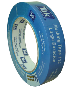 [TKM114A24X50] MASKING TUK 114 AZUL 24MM x 50M (1")