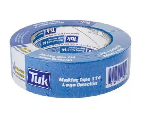 [TKM114A36X50] MASKING TUK 114 AZUL 36MM x 50M (1-1/2")