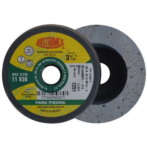 [AU242MCS1291] MINICOPA ABRASIVA SHELLAC P/PULIDO AUSTROMEX 80MM P/BOSCH (1291)(H)