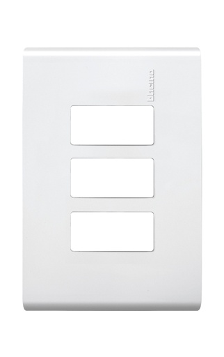 [BTMM-PR3] BTICINO MODUS PLACA RESINA 3 VENTANAS BLANCO (E5N3BNR) (E)