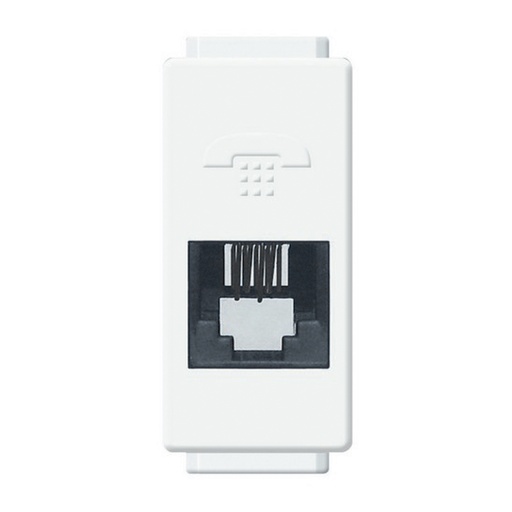 [BTMBTT] BTICINO MODUS TOMA TELEFÓNICA 4 HILOS BLANCO (E2082BN) (E)