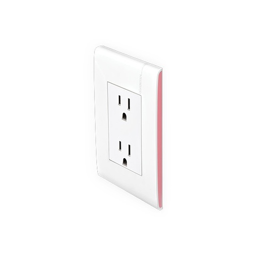 [BTMPCFE6028] MPRO BTICINO TOMACORRIENTE DUPLEX 2P + T C/PLACA FLAMINGO (6028NFLPTL)